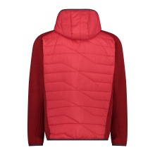 CMP Functional Hybrid Jacket with Hood and Front Padding Red Men